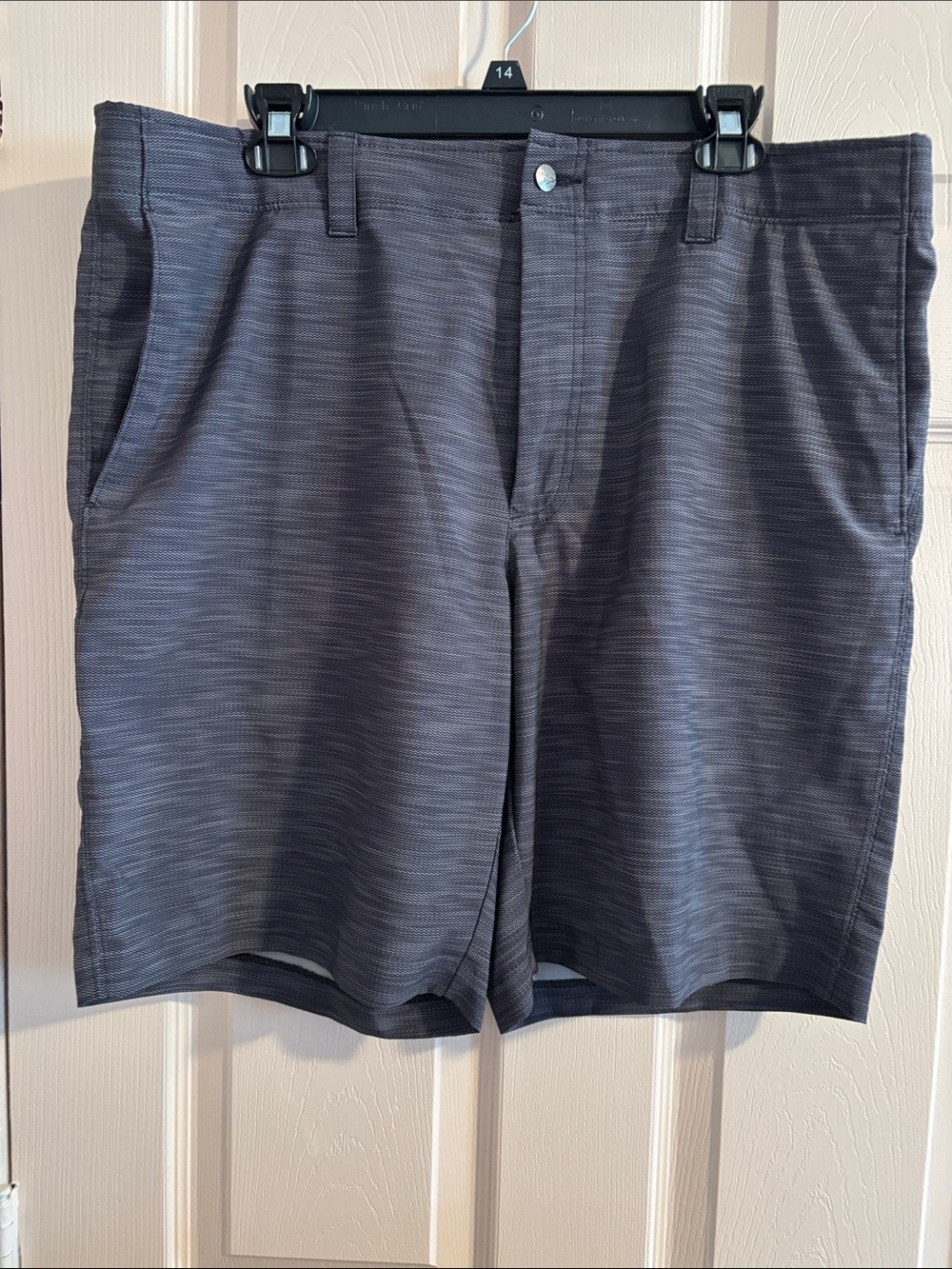 Callaway Men's Charcoal Patterned Flat-Front Shorts
